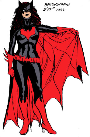 Batwoman was introduced by DC Comics in 1956. In her 2006's new incarnation she's a lesbian socialite when not fighting crime.
